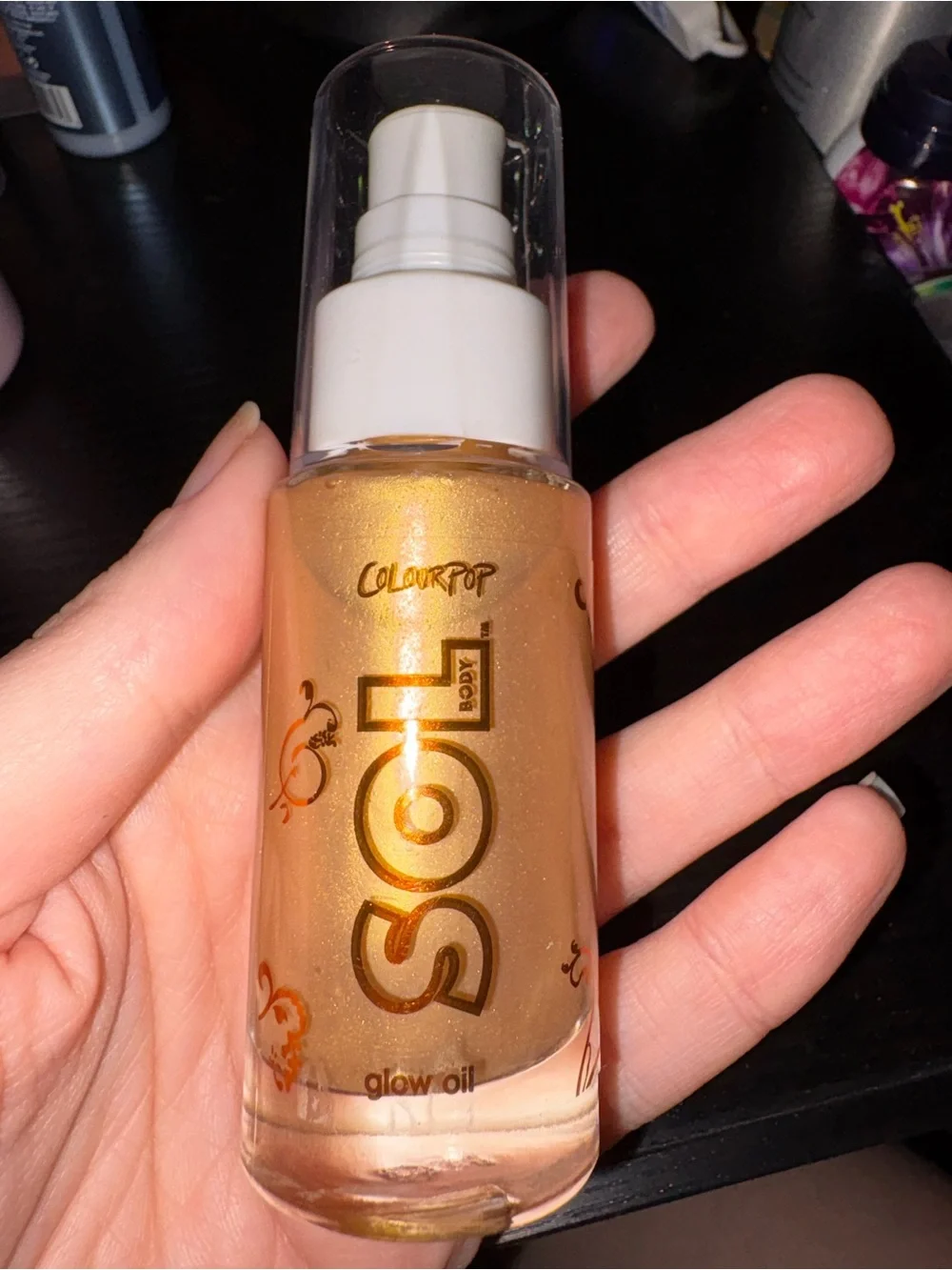 ColourPop SOL Glow Oil — Warm Gold Highlighter Oil